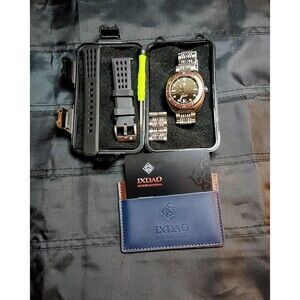IXDAO IPOSE JD-X07S NH35A Automatic Coffee Wave Diver Watch 200m 316L